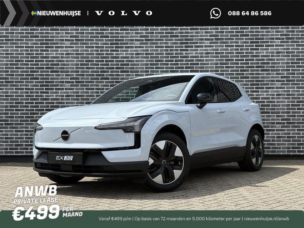 Volvo EX30 P3 Plus Europa 51 kWh | Extra getint glas achter, Auto's, Volvo, Automaat, Achterwielaandrijving, Blauw, Leder en Stof