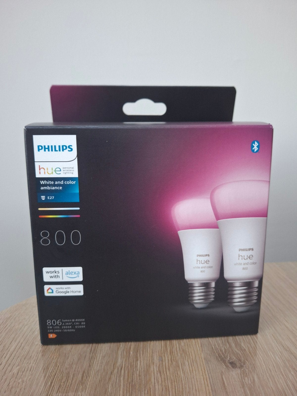 Philips Hue White and Color Ambiance E27 (1 stuk), Ophalen, 60 watt of meer, Nieuw, E27 (groot)