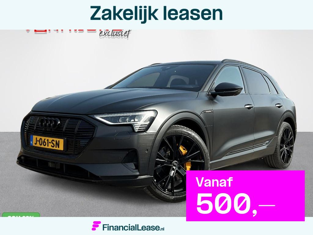 Audi e-tron 55 quattro Business S-Edition Plus 95 kWh, Automaat, 131 €/maand, Zwart, 95 kWh
