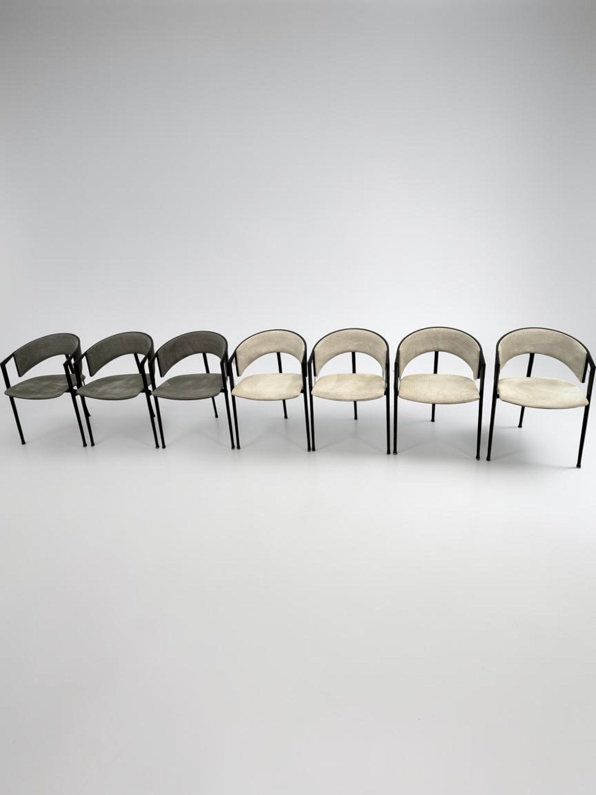 6x Castelijn SLA designstoelen, Ophalen of Verzenden, Gebruikt, Zwart, Vijf, Zes of meer stoelen