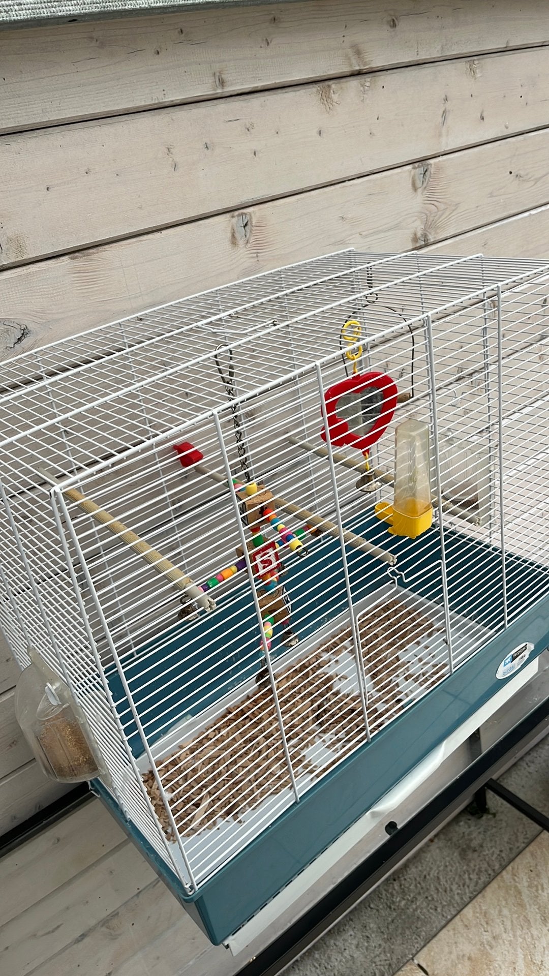 Parkiet kooi, Ophalen, Zo goed als nieuw, Metaal, Vogelkooi