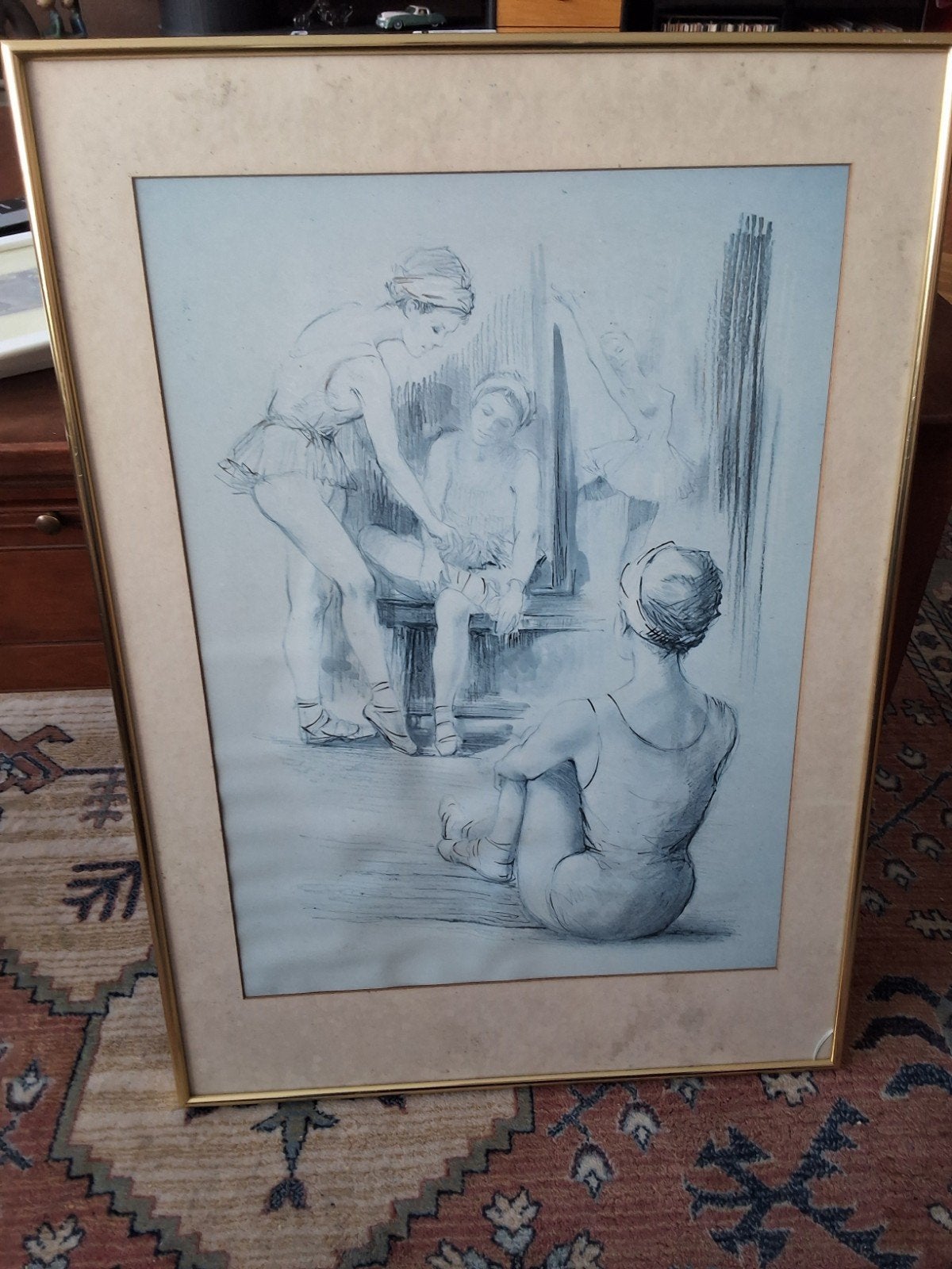 lithografische print (steendruk) van Piero Olmi, Antiek en Kunst, Ophalen