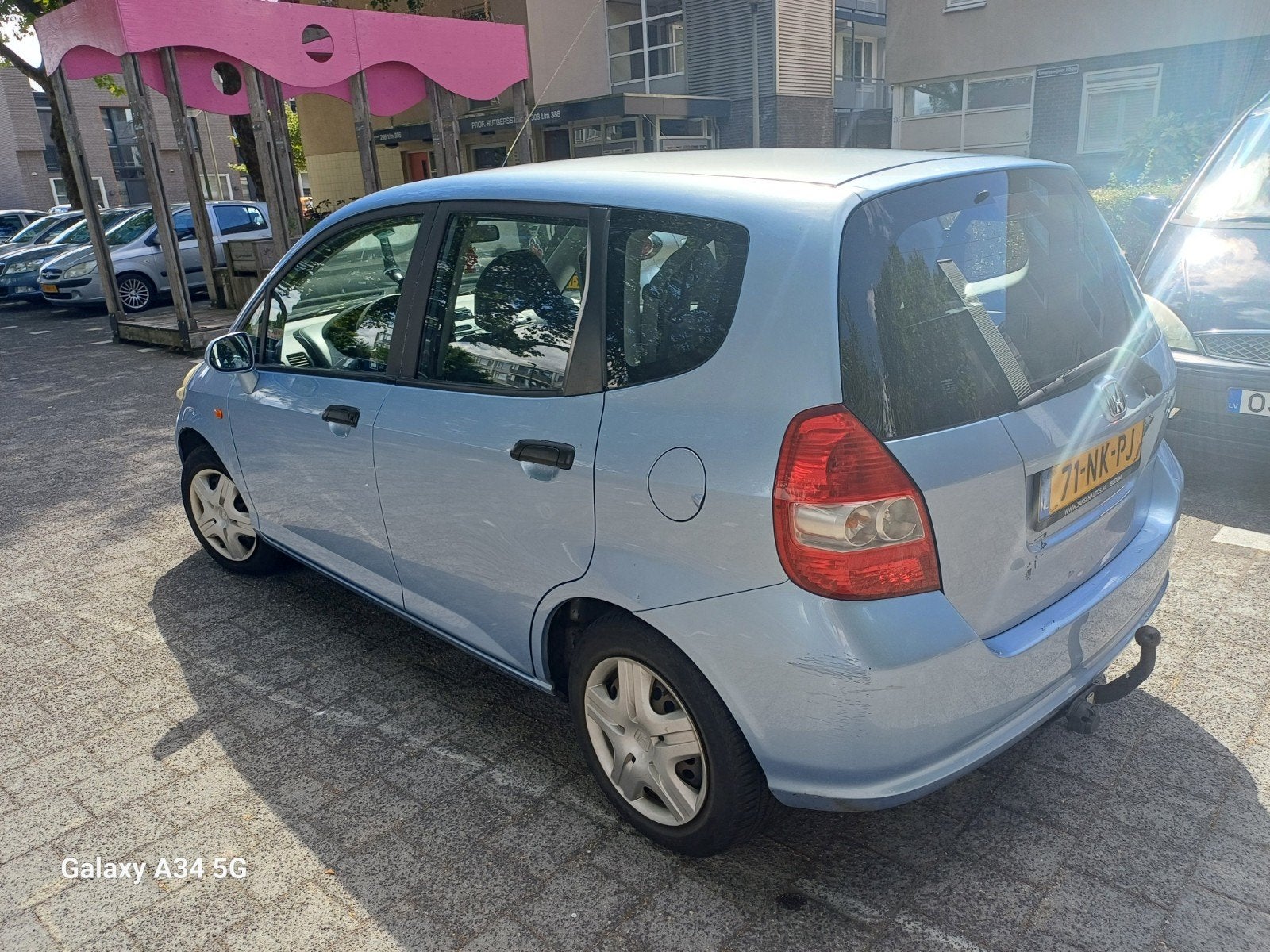 Honda Jazz 1.4 I LS 2003 Blauw, Auto's, Voorwielaandrijving, 83 pk, 450 kg, 40 €/maand