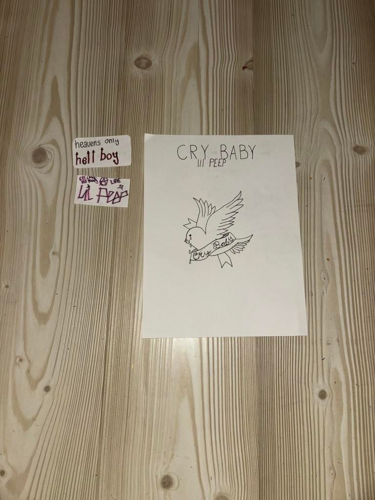 Lil peep poster set (homemade), Ophalen of Verzenden, Nieuw, A1 t/m A3, Muziek