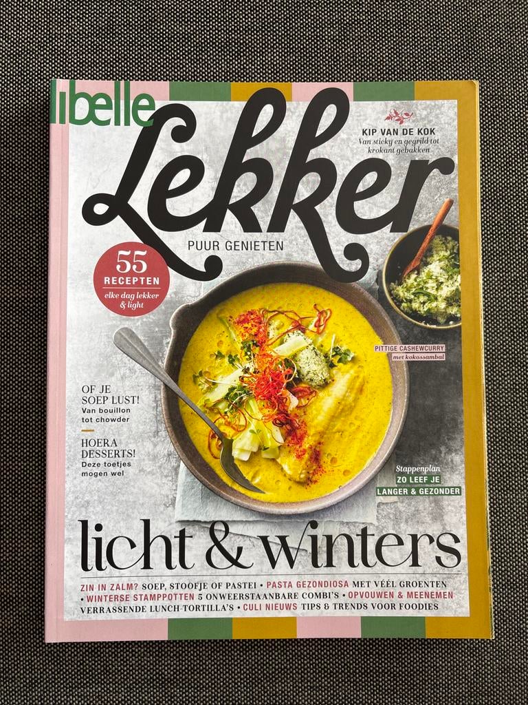 Libelle Lekker: Licht & Winters - 55 Recepten, Boeken, Tijdschriften en Kranten, Ophalen of Verzenden, Nieuw