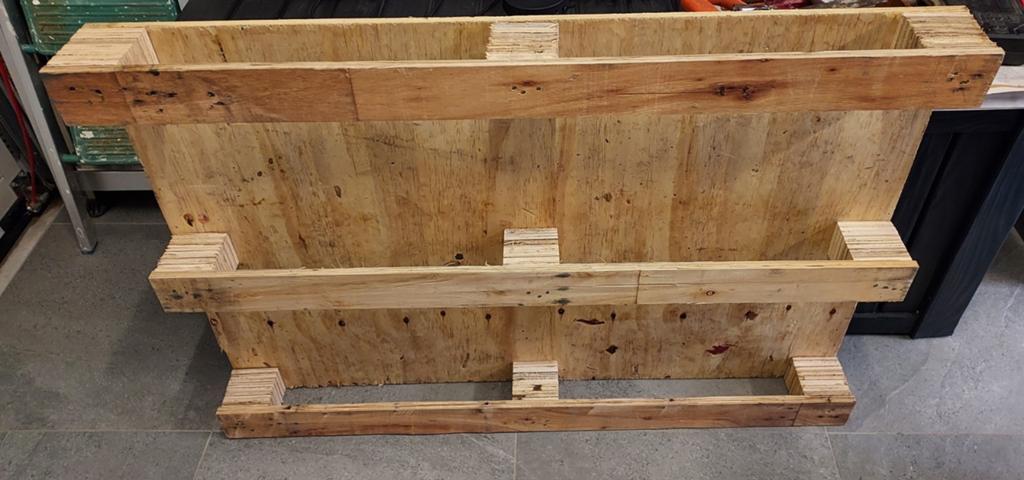 Gratis houten pallet, Ophalen, Gebruikt, Pallet