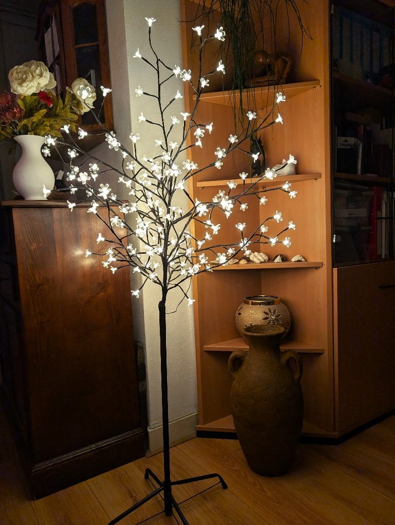 LED kersenbloesem boom voor binnen of buiten, 180 lampjes, Ophalen, Zo goed als nieuw, Overige materialen, 100 tot 150 cm