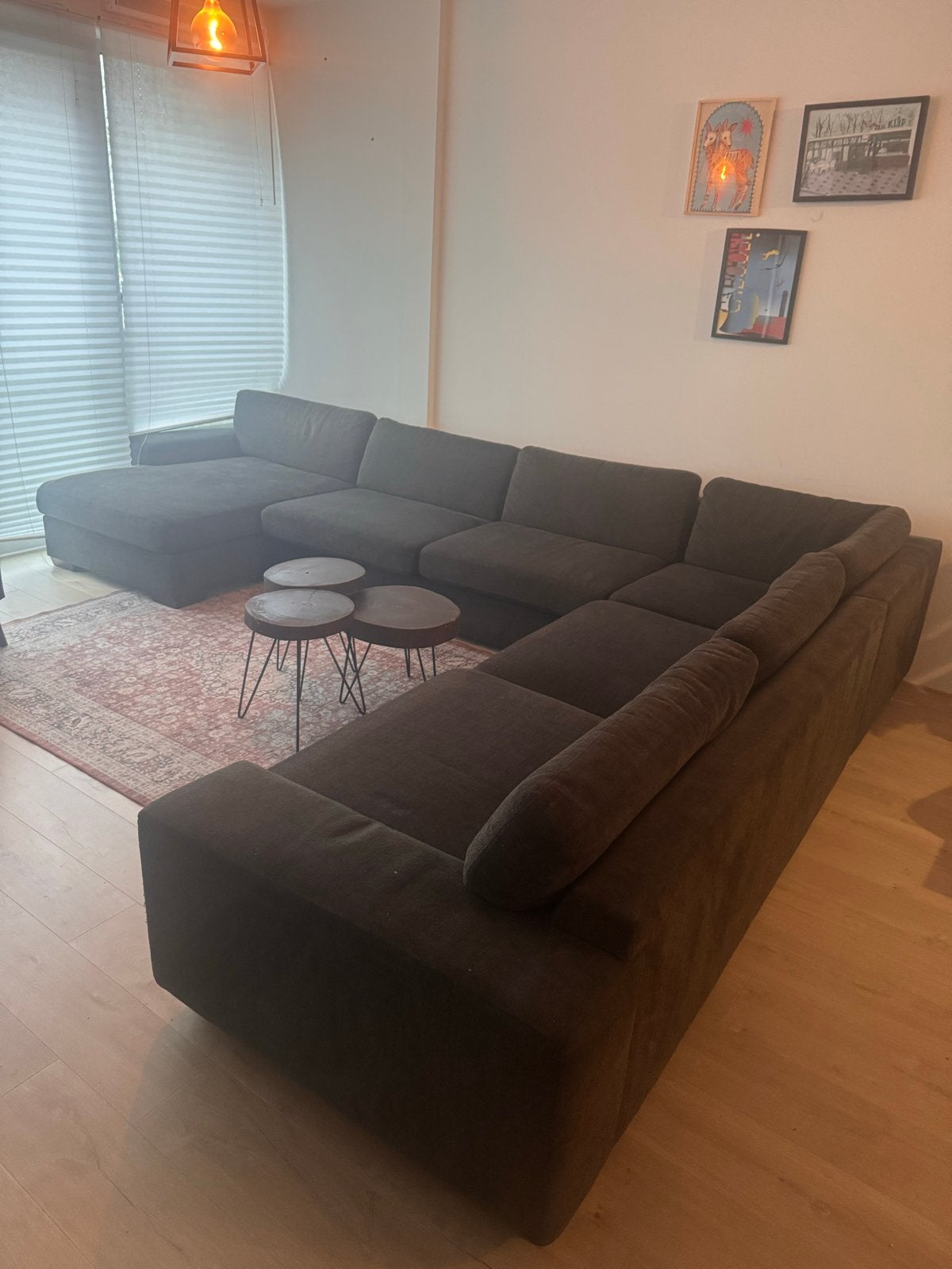Gratis: Grote hoekbank met chaise longue, zelf te reinigen, Ophalen, Gebruikt, Hoekbank, 300 cm of meer