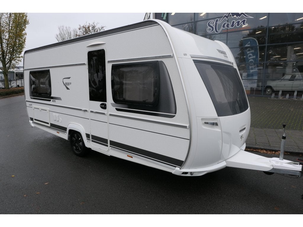 Fendt Bianco Activ 495 SFE Ruime caravan, Caravans en Kamperen, Caravans, Standaardzit, Overige typen, Schokbreker, 1250 - 1500 kg