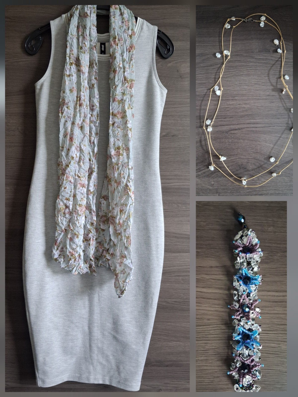 Jurk, sjaal, ketting en armband set, Ophalen of Verzenden, Zo goed als nieuw, Knielengte, Shoeby