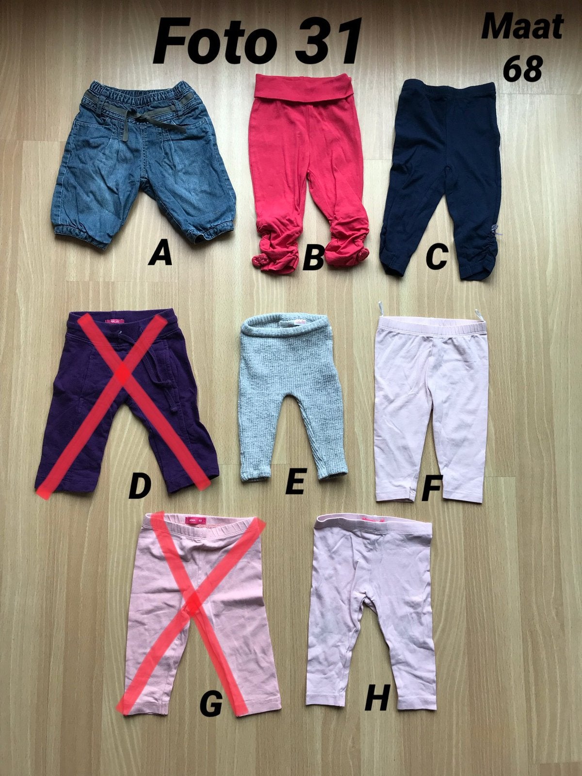 Broek broekje legging meisje maat 68 zgan *foto 31*, Kinderen en Baby's, Babykleding | Maat 68, Ophalen of Verzenden, Zo goed als nieuw