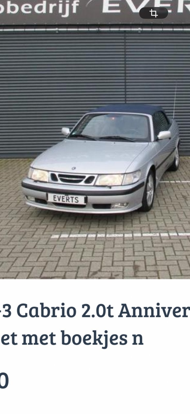 Saab 9-3 2.0 T Cabrio AUT 2003 Grijs, Auto's, Dealer onderhouden, 4 cilinders, Cabriolet, 4 stoelen