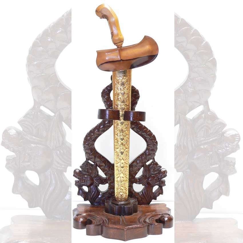 Keris houder AA9 Naga Draak Kris Patrem Indonesie Indie, Ophalen of Verzenden