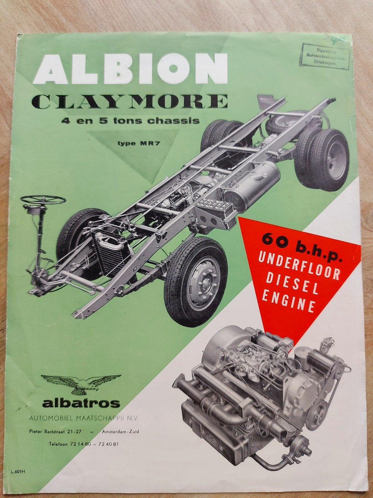 Albion Claymore vrachtwagen folder NL, Ophalen of Verzenden, Zo goed als nieuw, Overige merken