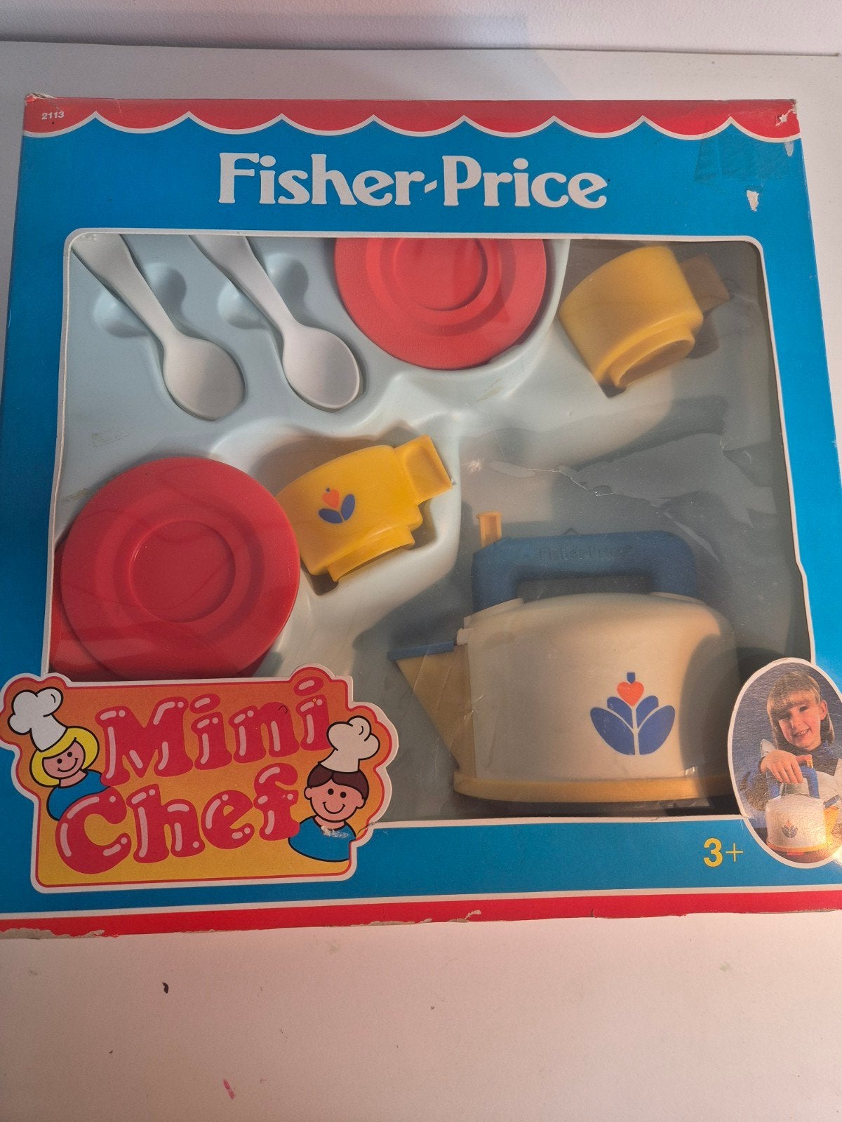 fisher price whistling tea kettle vintage, Ophalen of Verzenden, Zo goed als nieuw, Speelset