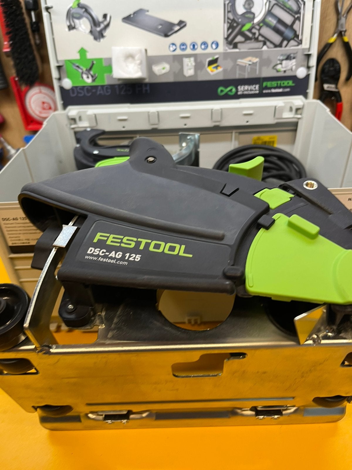 Festool DCC-AG 125 FH Afzuigkap, Ophalen of Verzenden, Nieuw, 1000 watt of meer, Haakse handslijpmachine