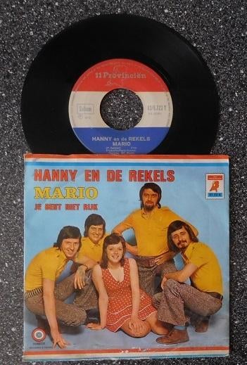 Hanny en de Rekels - Mario (vanaf € 1,75), Cd's en Dvd's, Ophalen of Verzenden, Zo goed als nieuw, 7 inch, Levenslied of Smartlap