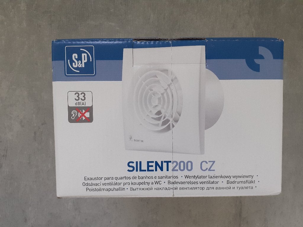 Badkamer toilet ventilator Soler Palau Silent200 CZ 120 mm, Ophalen of Verzenden, Nieuw, Ventilator