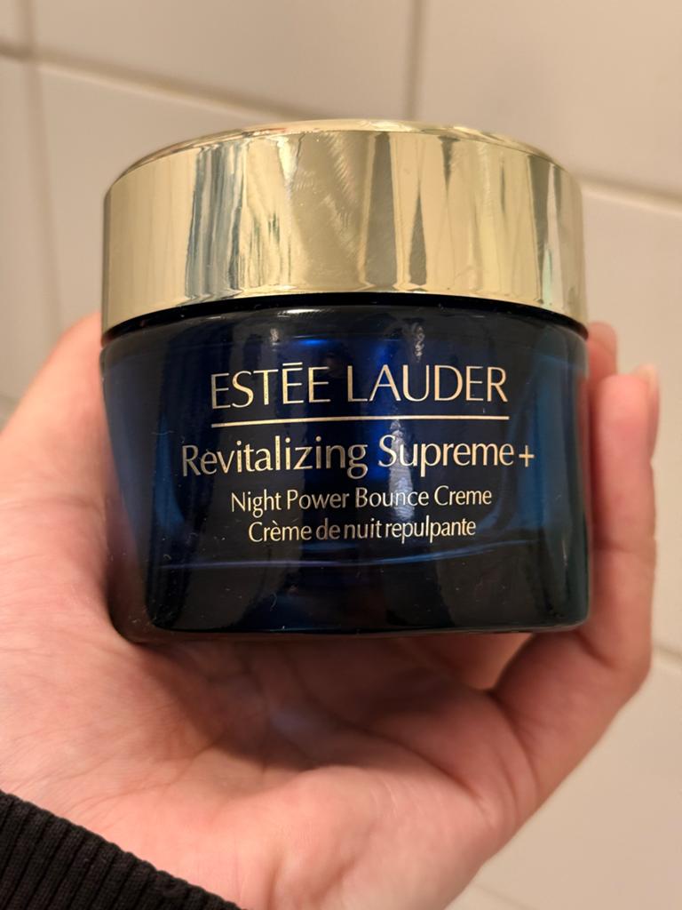 Estee lauder revitalizing supreme bounce cream used one time, Ophalen of Verzenden, Zo goed als nieuw, Gehele gezicht