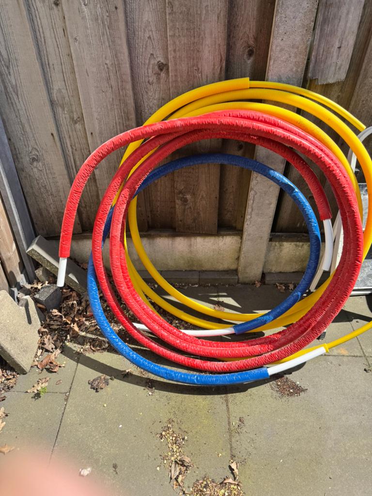 Warm koud en gasleiding, Doe-het-zelf en Verbouw, Buizen en Afvoer, Pvc, Overige typen, Zo goed als nieuw, 4 tot 6 meter