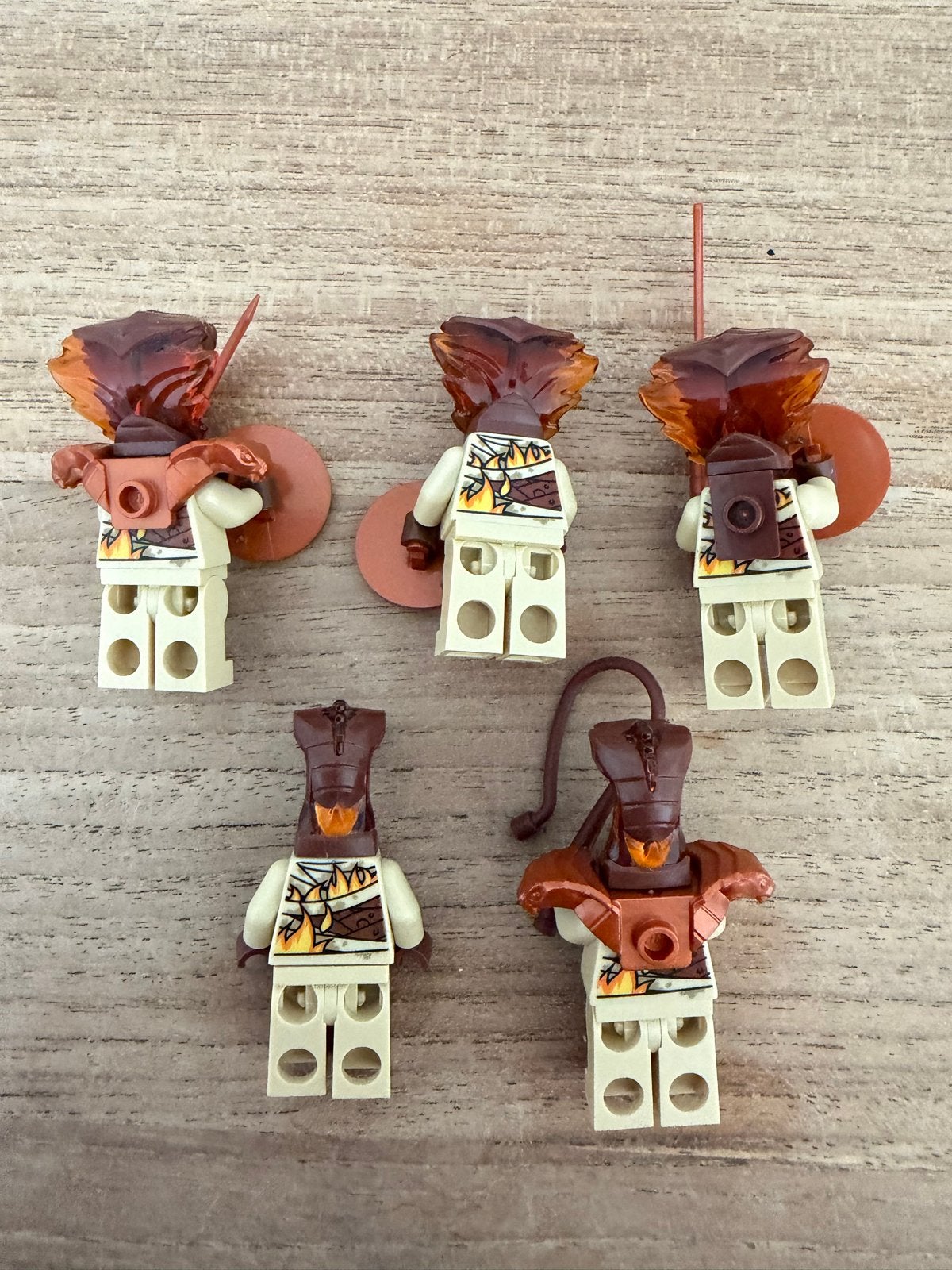 LEGO Ninjago Pyro Vipers Minifiguren x5 Forbidden Spinjitzu, Ophalen of Verzenden, Zo goed als nieuw