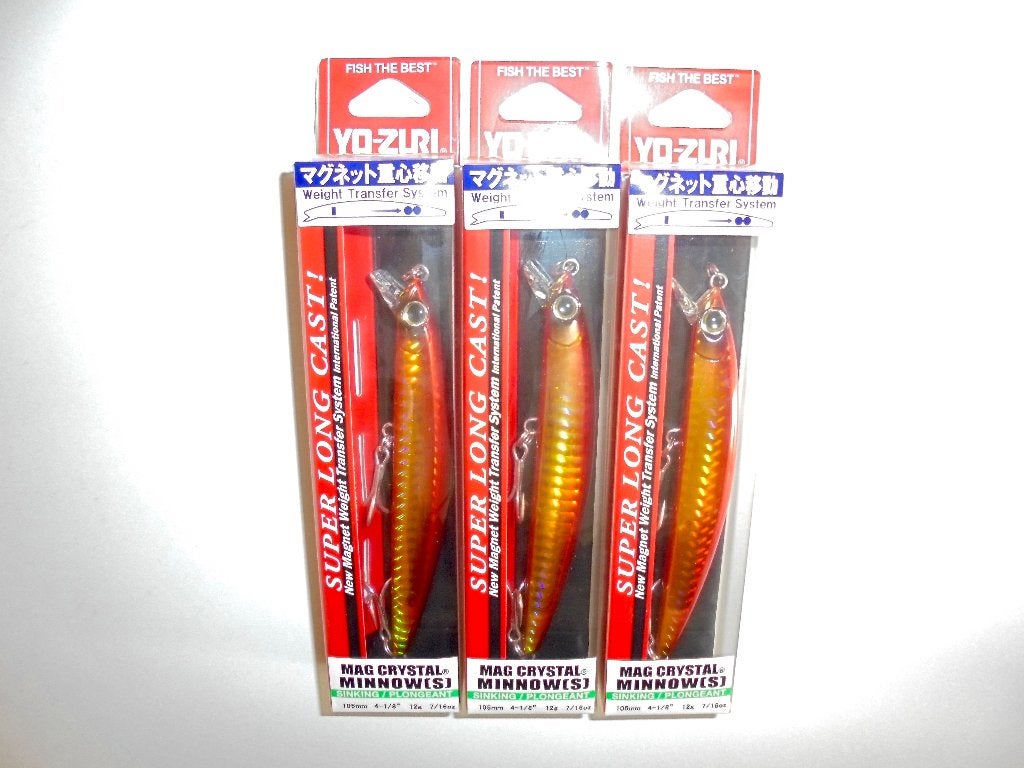 Yo-Zuri Magnet Crystal Minnow 10,5cm 12g Sinking Rapala., Watersport en Boten, Ophalen of Verzenden, Nieuw, Overige typen
