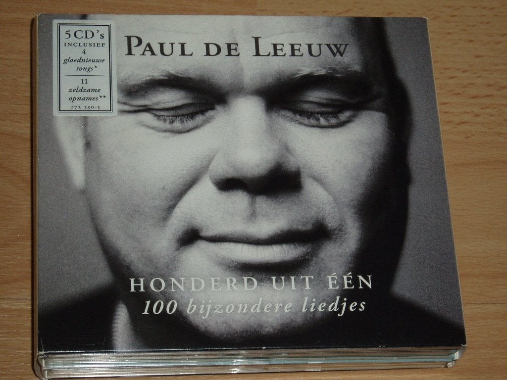 5 cd Paul de Leeuw - Honderd uit een , 100 liedjes, Verzenden, Gebruikt, Levenslied of Smartlap