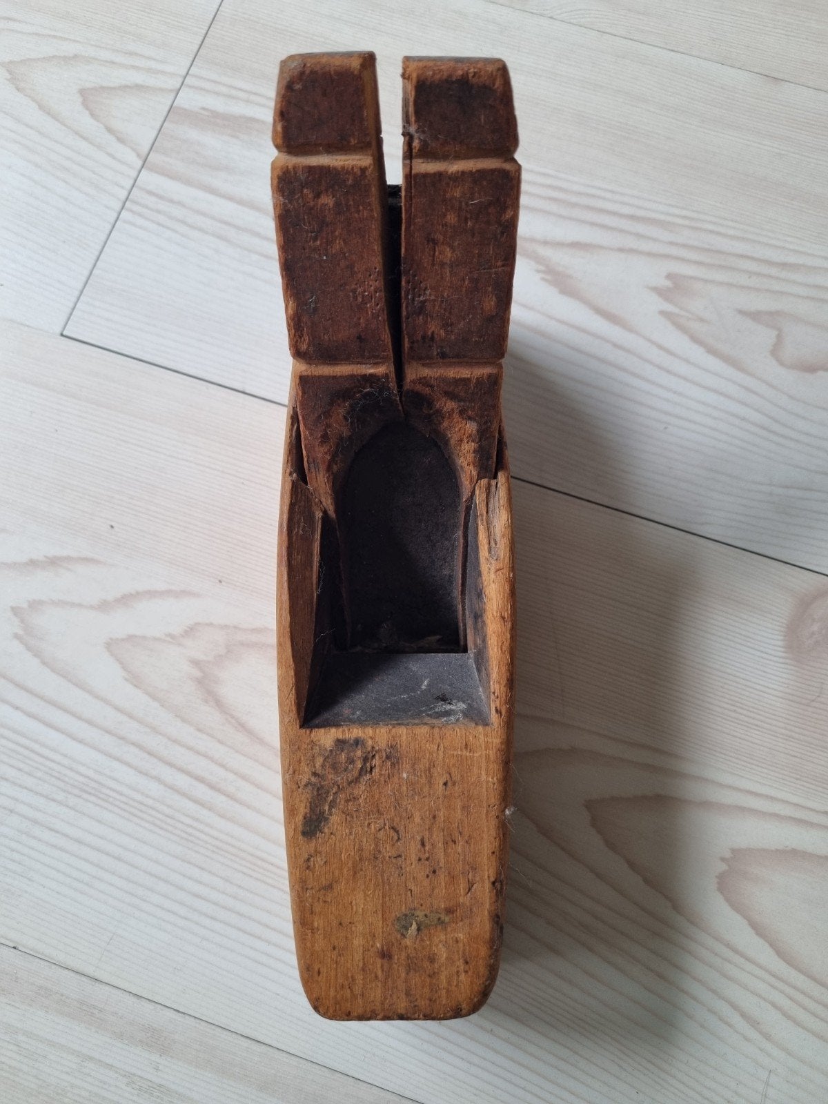 Antieke houten blokschaaf - Vintage gereedschap, Ophalen of Verzenden