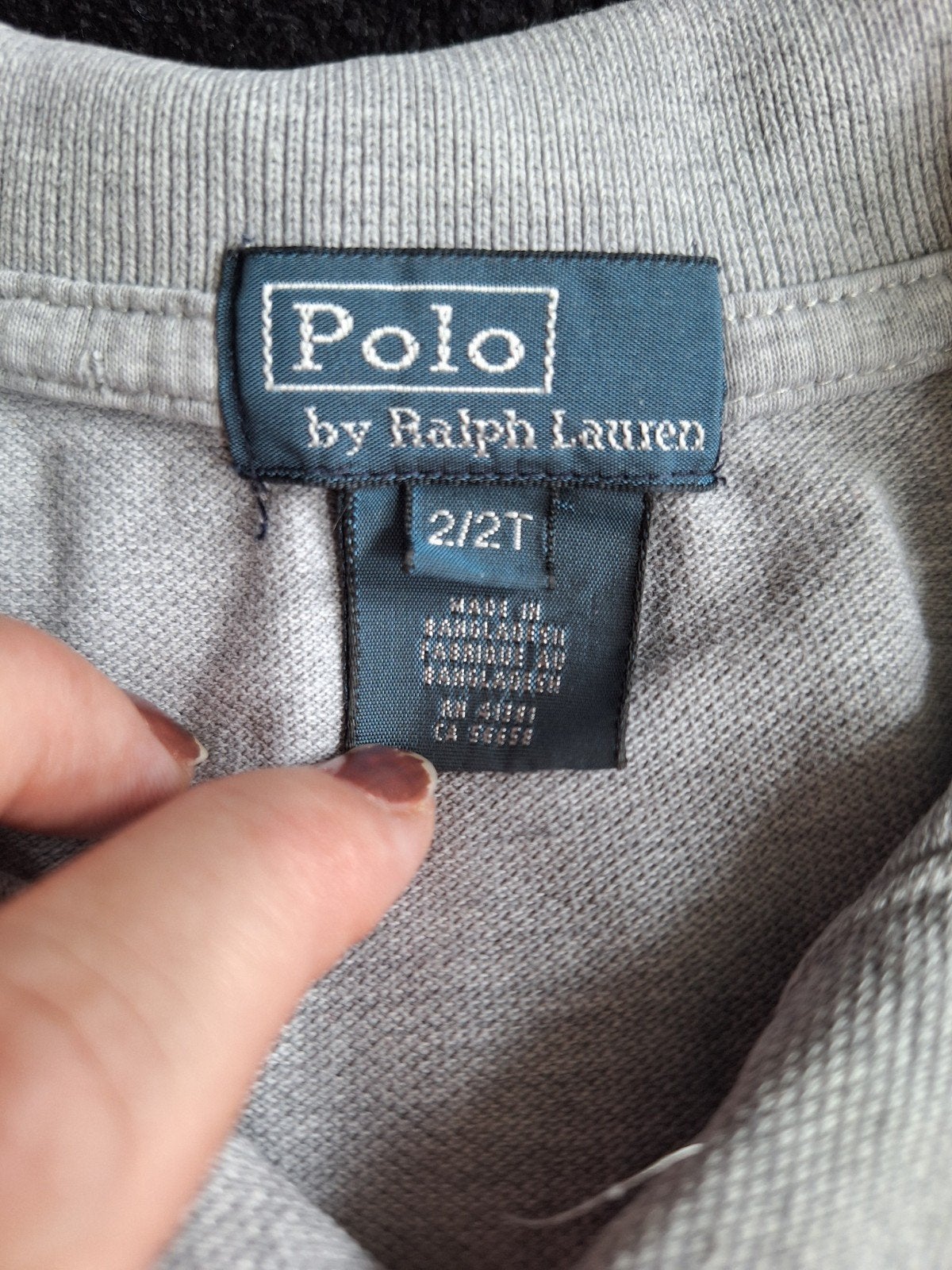 Grijs poloshirt van Ralph Lauren maat 92, Onbekend, Ophalen of Verzenden, Zo goed als nieuw, Ralph Lauren