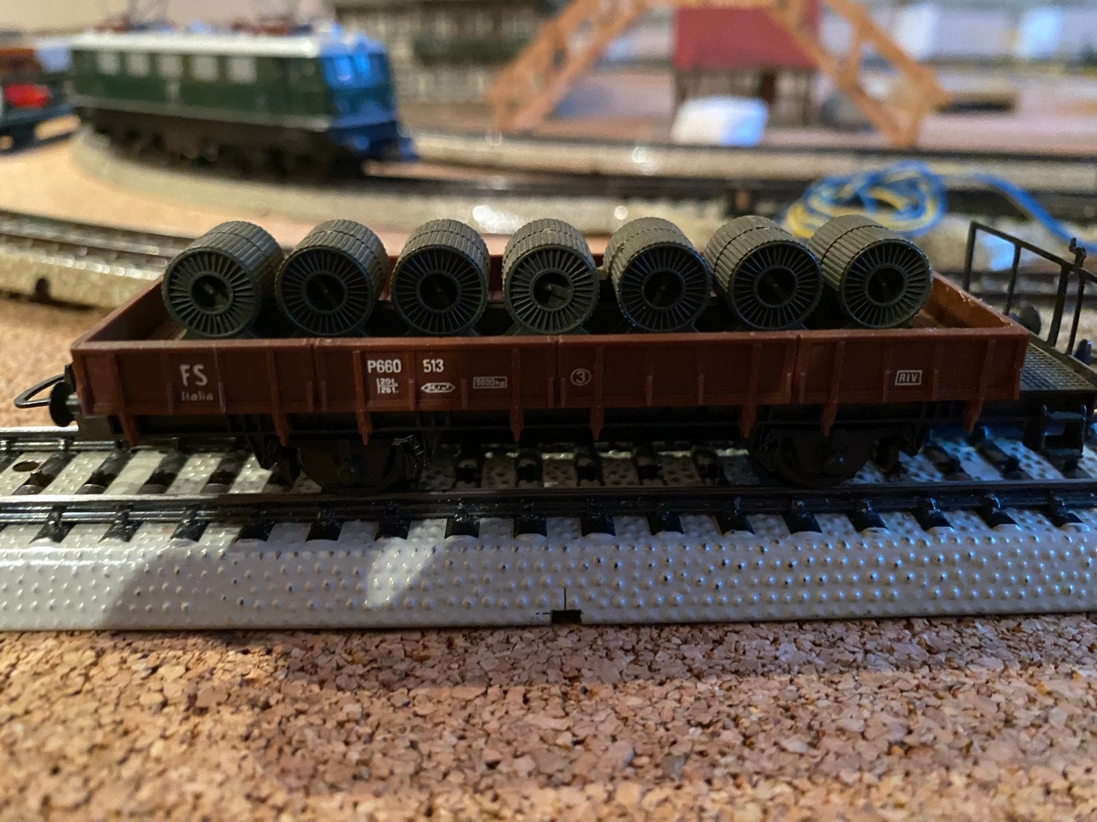 HO Treinwagon met vaten - Modelspoorbaan, Overige merken, Gebruikt, Gelijkstroom of Wisselstroom, Wagon
