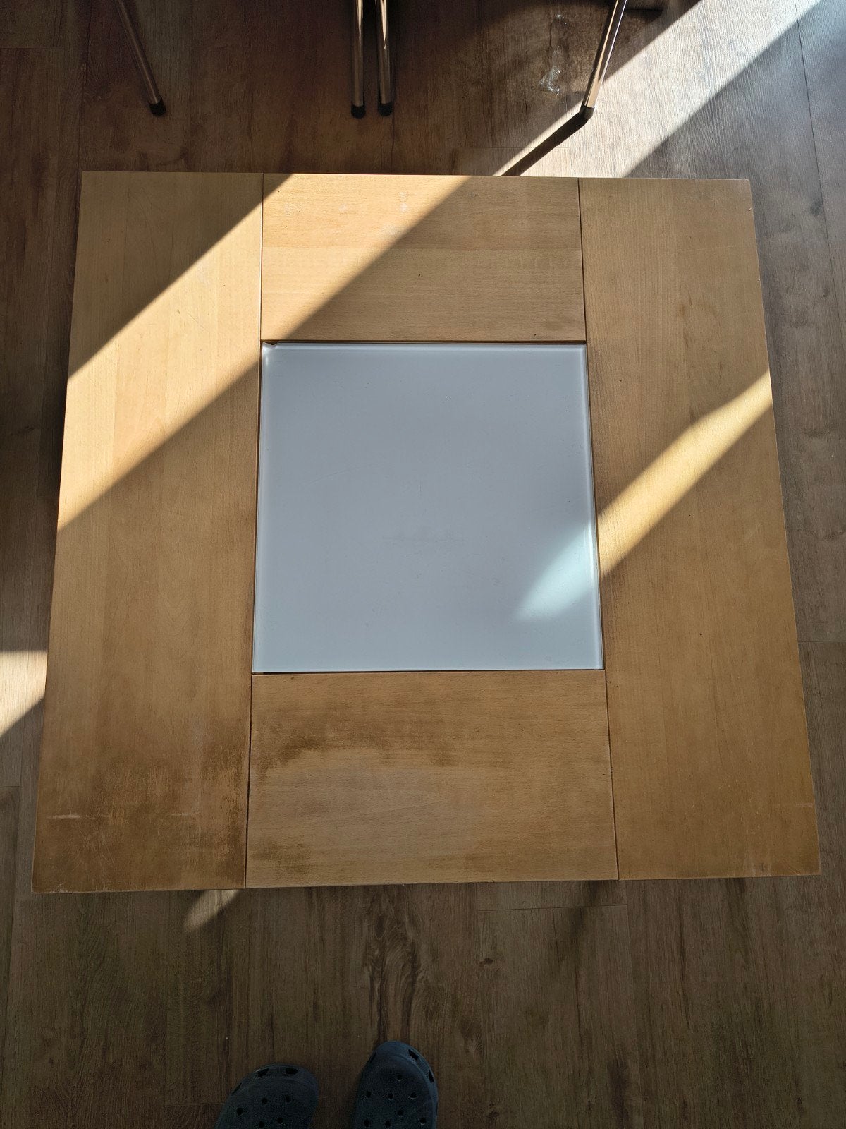 Salontafel, Gebruikt, Vierkant, Ophalen of Verzenden, 75 tot 100 cm