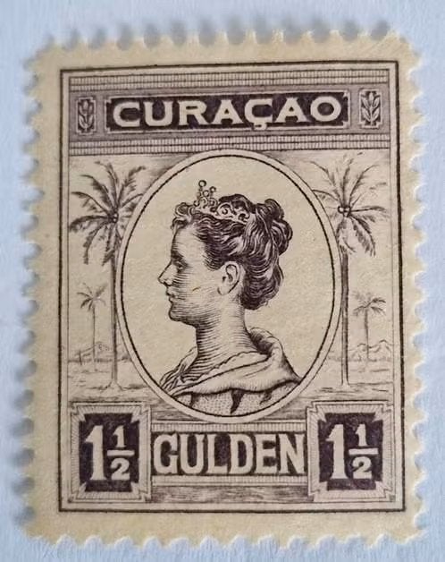 Curaçao 1916 - nvph 69 - Prinses Wilhelmina - 'Palmbomen', Ophalen of Verzenden, Postfris
