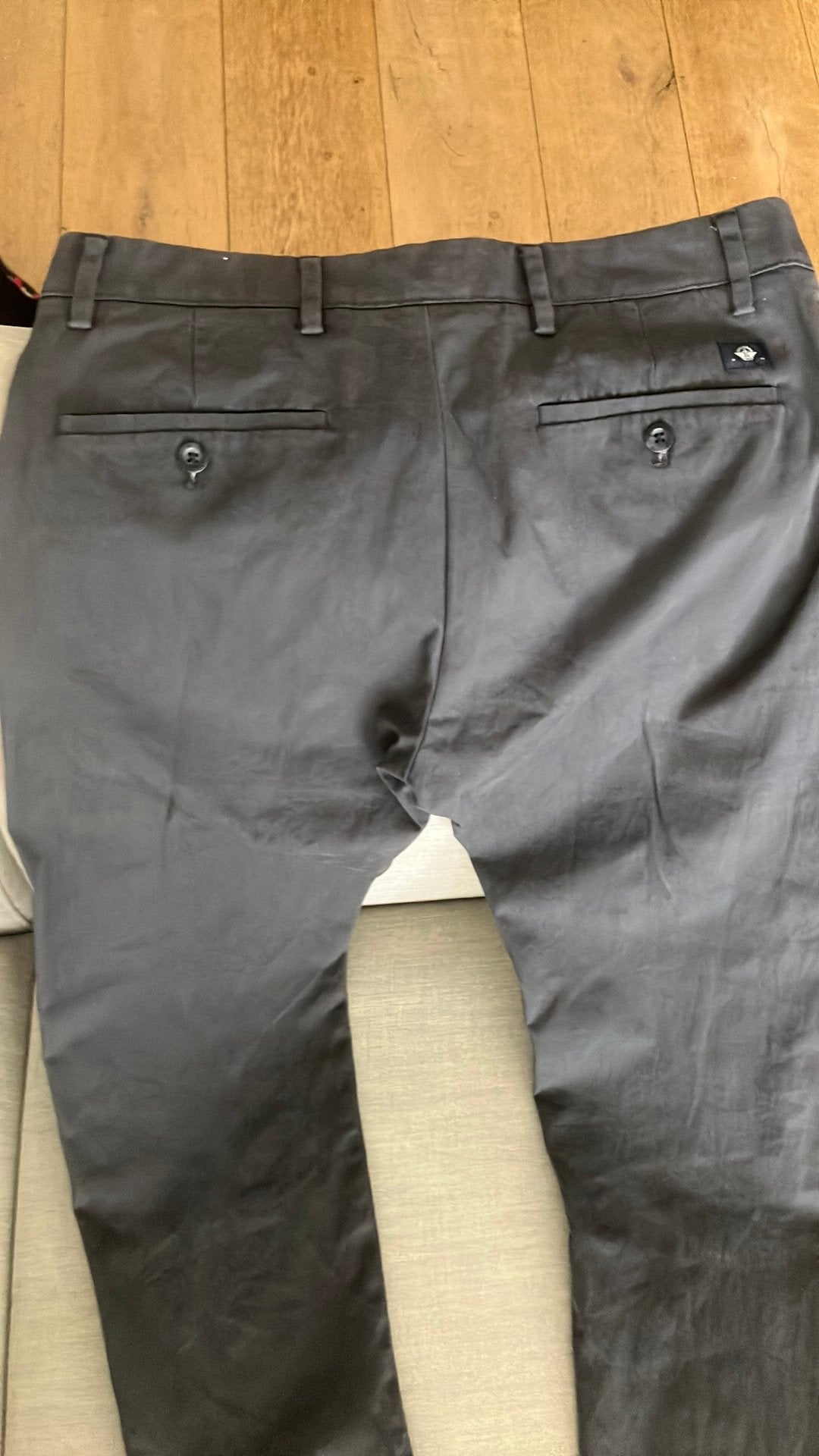 Zgan: Dockers herenbroek mt 31 chino antraciet, Ophalen, Zo goed als nieuw, Grijs