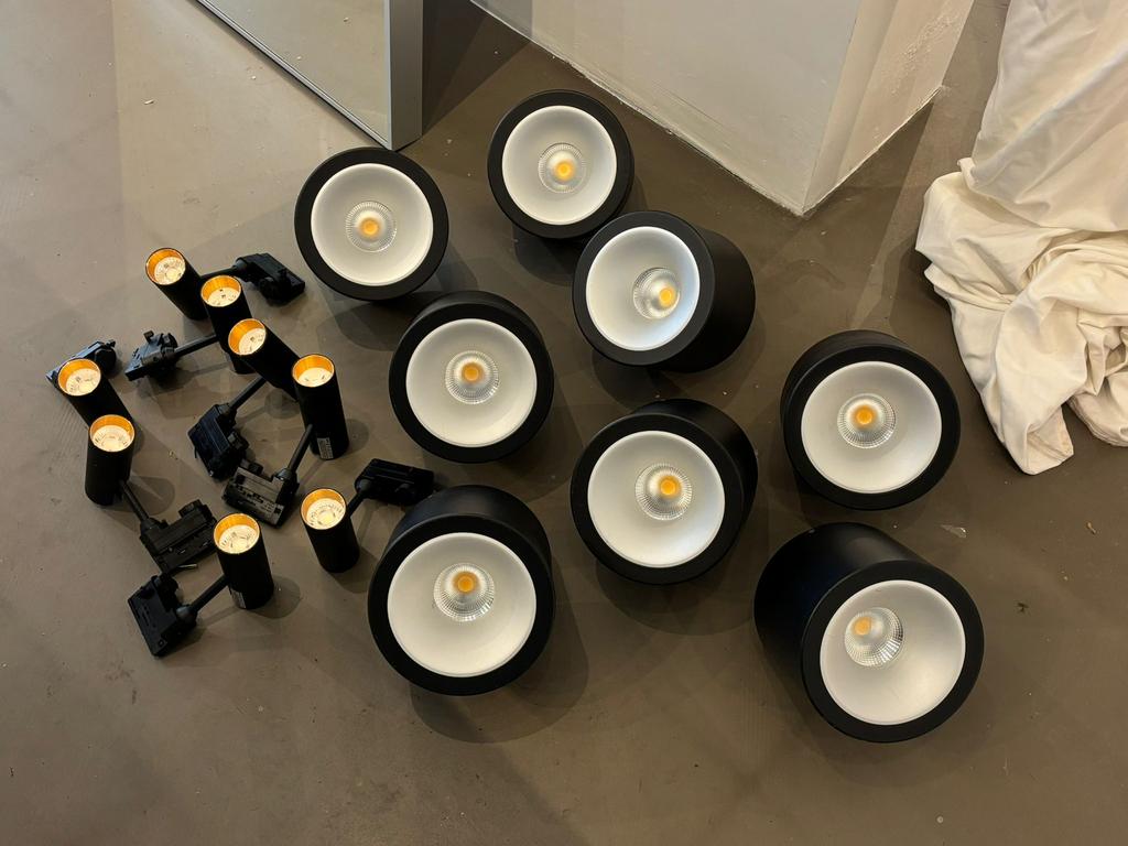 Keylight railverlichting compleet systeem, Huis en Inrichting, Lampen | Spots, Zo goed als nieuw, Plafondspot of Wandspot, Metaal of Aluminium