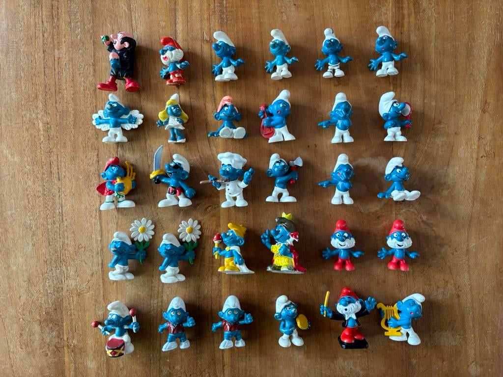 30 smurfen, incl gargamel, Verzamelen, Ophalen of Verzenden, Zo goed als nieuw, Verschillende Smurfen