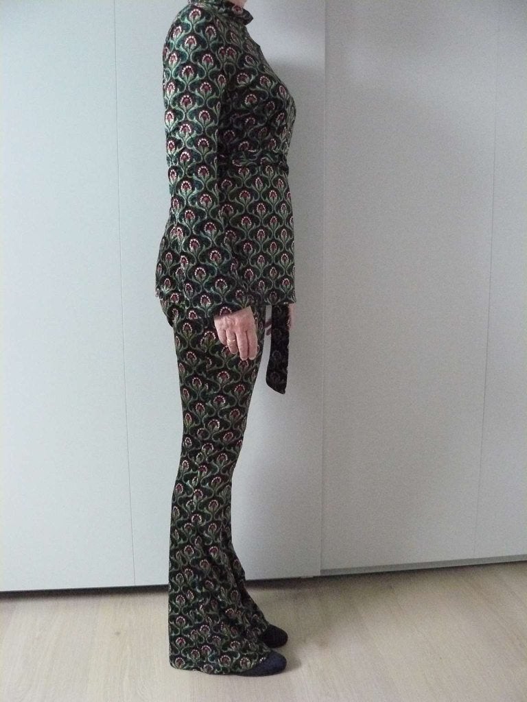 King Louie Jubilee Pine Green broekpak maat M/L., Kleding | Dames, Jumpsuits, Maat 38/40 (M), Meerkleurig, Ophalen of Verzenden