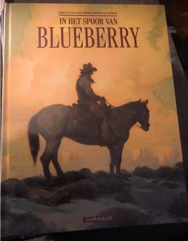 in het spoor van blueberry hc d10, Eén stripboek, Ophalen of Verzenden, Zo goed als nieuw