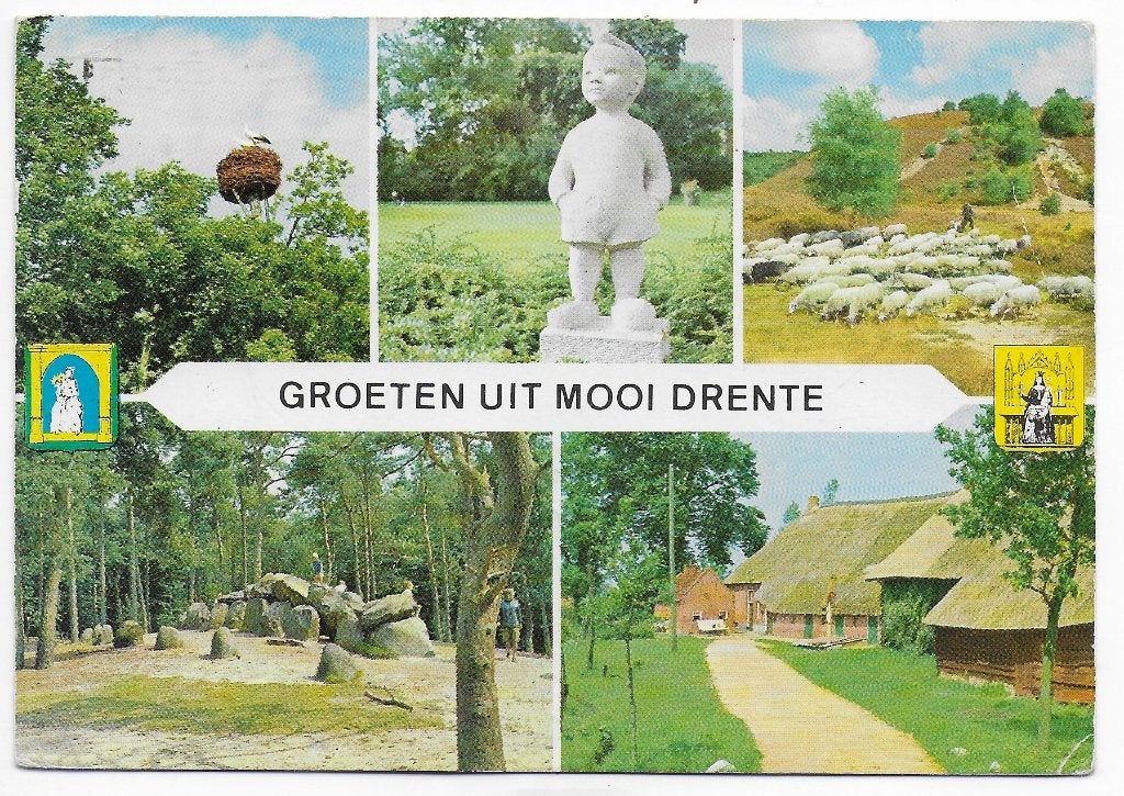 Mooi Drente Gelopen Ansichtkaart ( B6102 ), Ophalen of Verzenden, 1980 tot heden, Gelopen