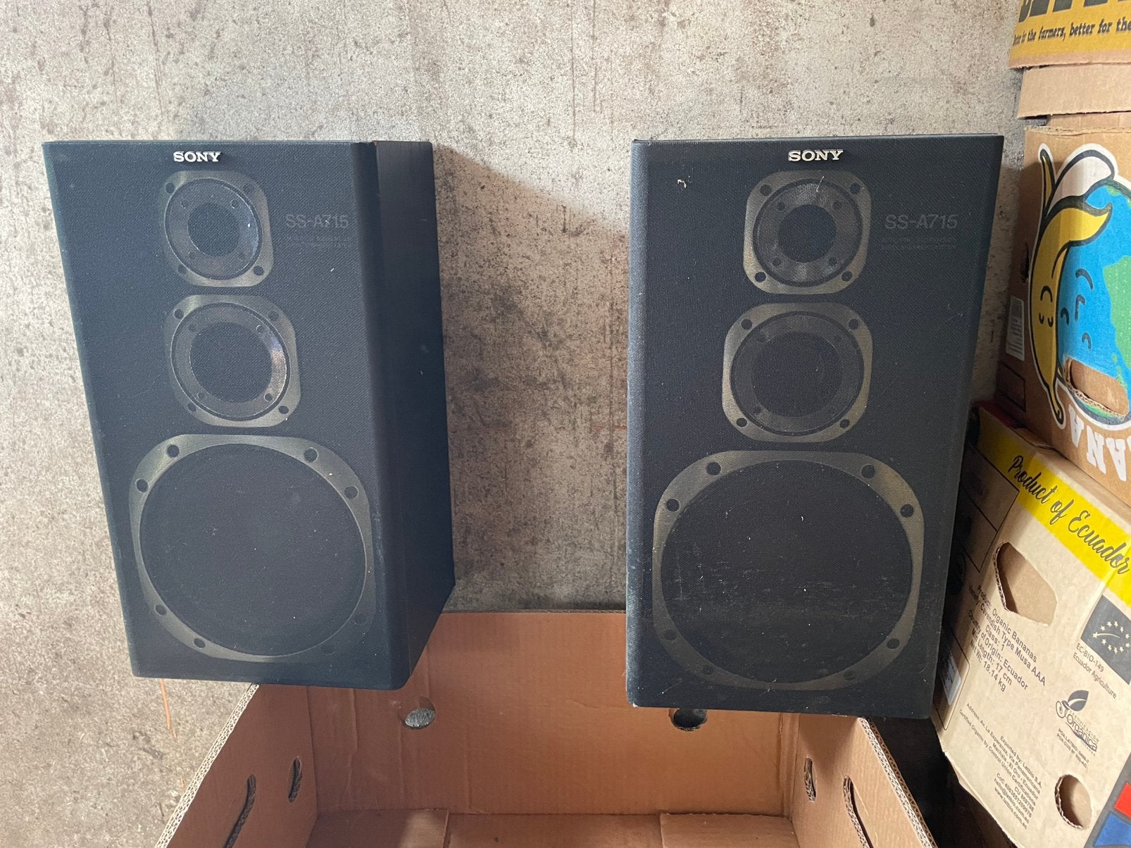 Sony 3-weg speakers SS-A715, Audio, Tv en Foto, Luidsprekers, Ophalen, Zo goed als nieuw, Minder dan 60 watt, Sony