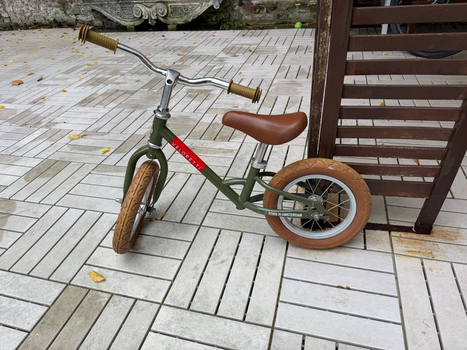 Veloretti loopfiets groen - Born in Amsterdam, Ophalen, Gebruikt, Minder dan 16 inch