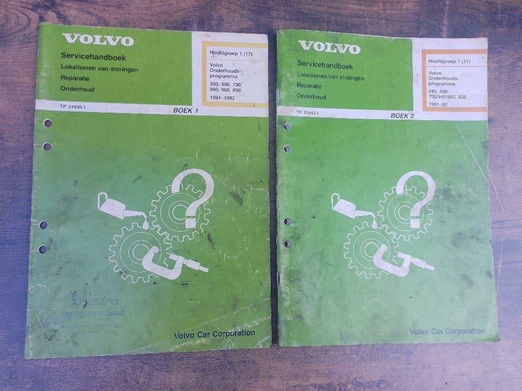 Volvo  dealer werkplaatsboeken Onderhoud  1991 - 92, Boeken, Auto's | Boeken, Verzenden, Gelezen, Volvo