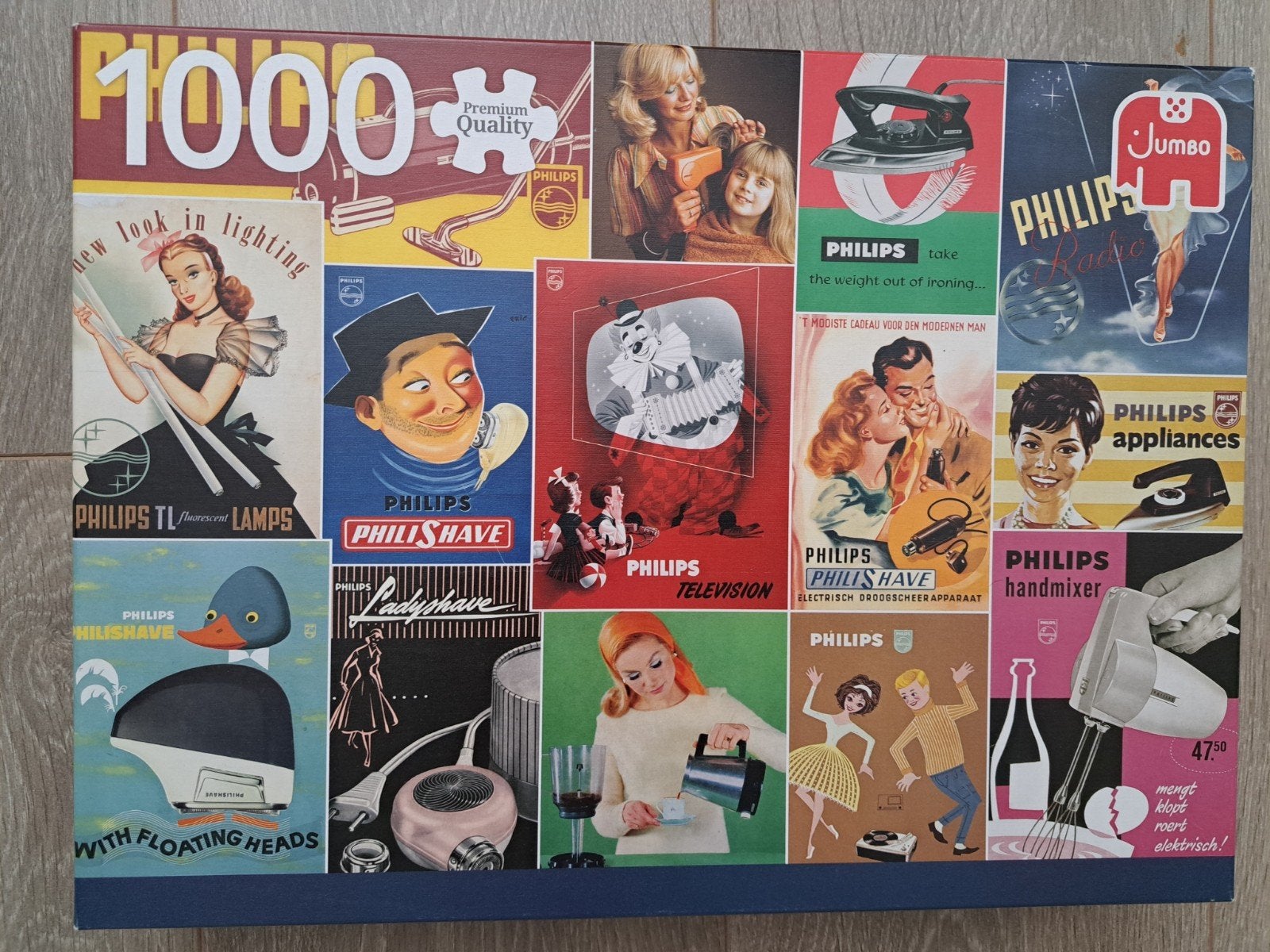 Philips Reclame Puzzel 1000 Stukjes - Vintage Advertenties, Ophalen of Verzenden