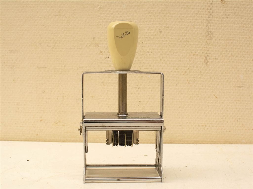 Justrite stempelautomaat 36735, Ophalen of Verzenden, Gebruikt
