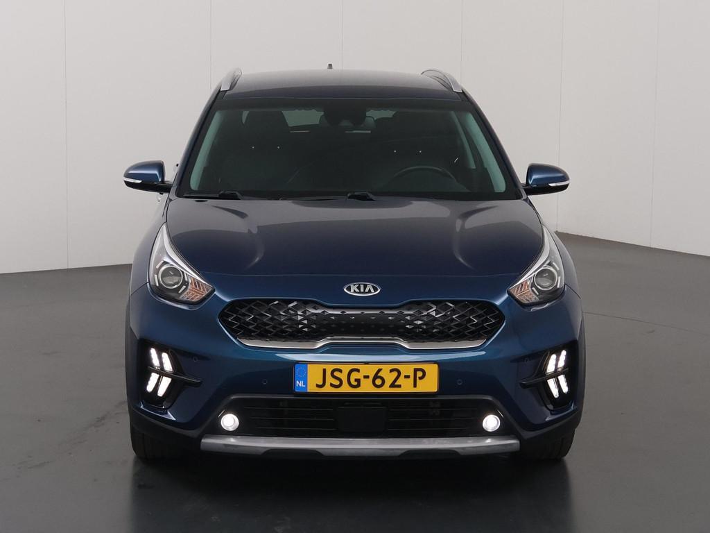 Kia Niro 1.6 GDi Hybrid DynamicLine | Navigatie | Parkeercam, Auto's, Kia, Gebruikt, Euro 6, 2 kWh, Blauw