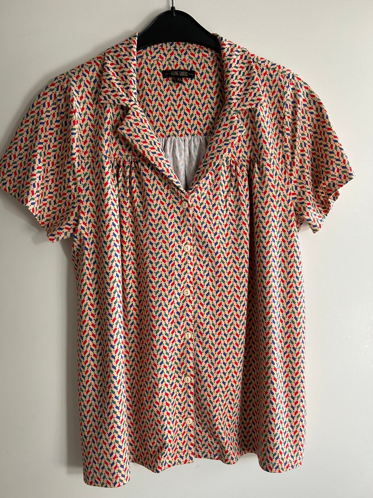 King louie shirt, Ophalen of Verzenden, Zo goed als nieuw, Korte mouw