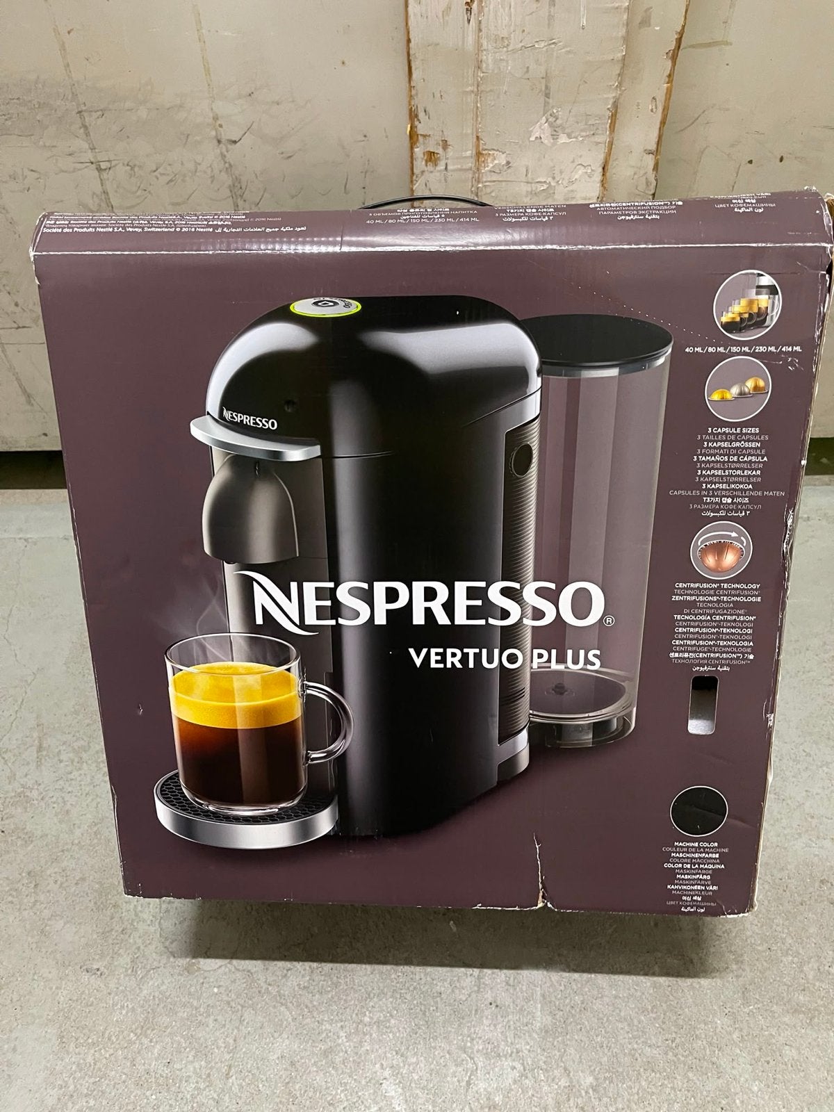 Nespresso Vertuo Plus koffiemachine (zonder cups), Verzenden, Nieuw, Koffiemachine, Koffiepads en cups