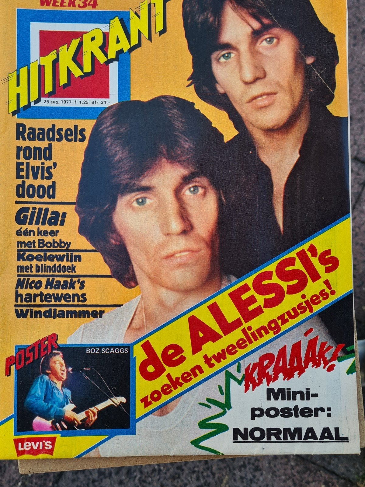 oude HITKRANT uit 1977 week 34, Ophalen of Verzenden, 1960 tot 1980, Nederland, Tijdschrift