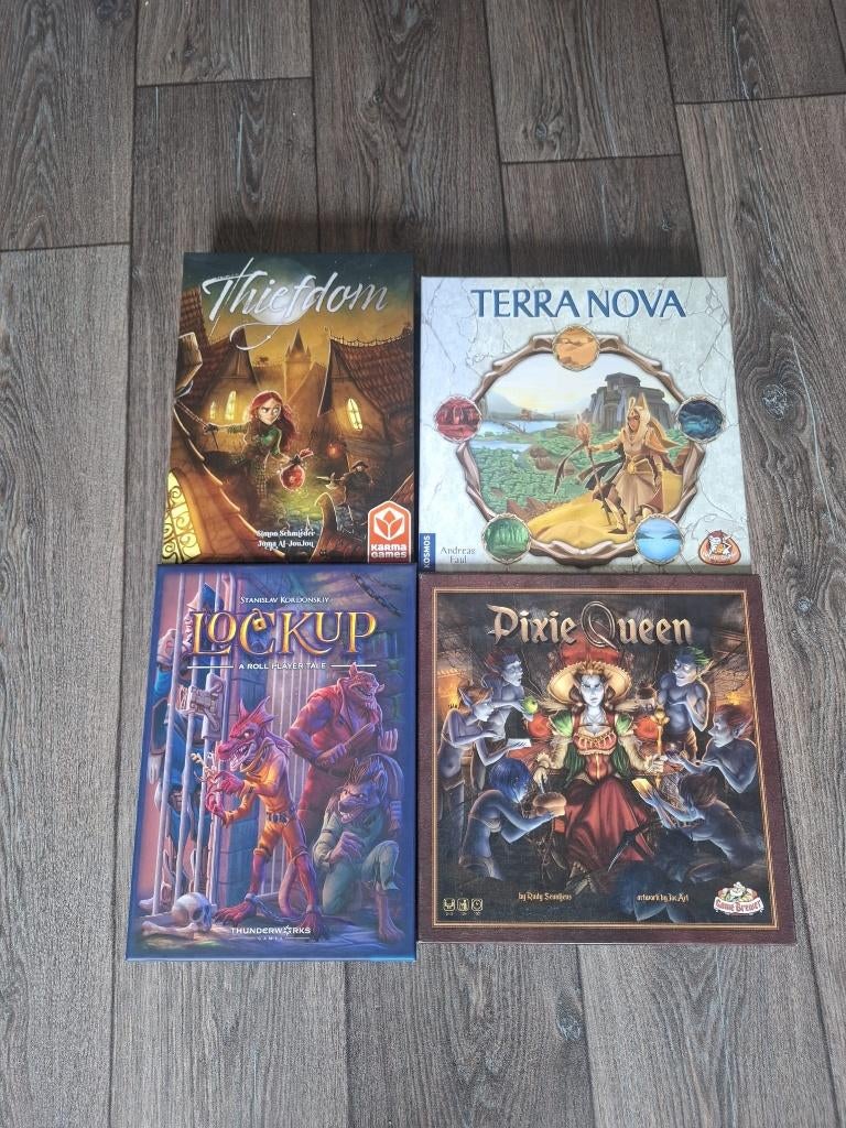 Diverse Bordspellen: Terra Nova, Thiefdom & Pixie Queen, Vijf spelers of meer, Ophalen of Verzenden, Nieuw, White Goblin Games