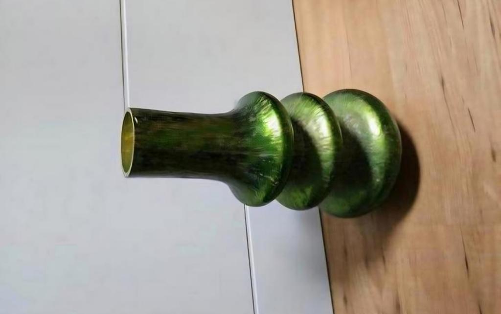 Mooie groene vaas van intratuin Nieuw, Ophalen, Minder dan 50 cm, Groen, Glas