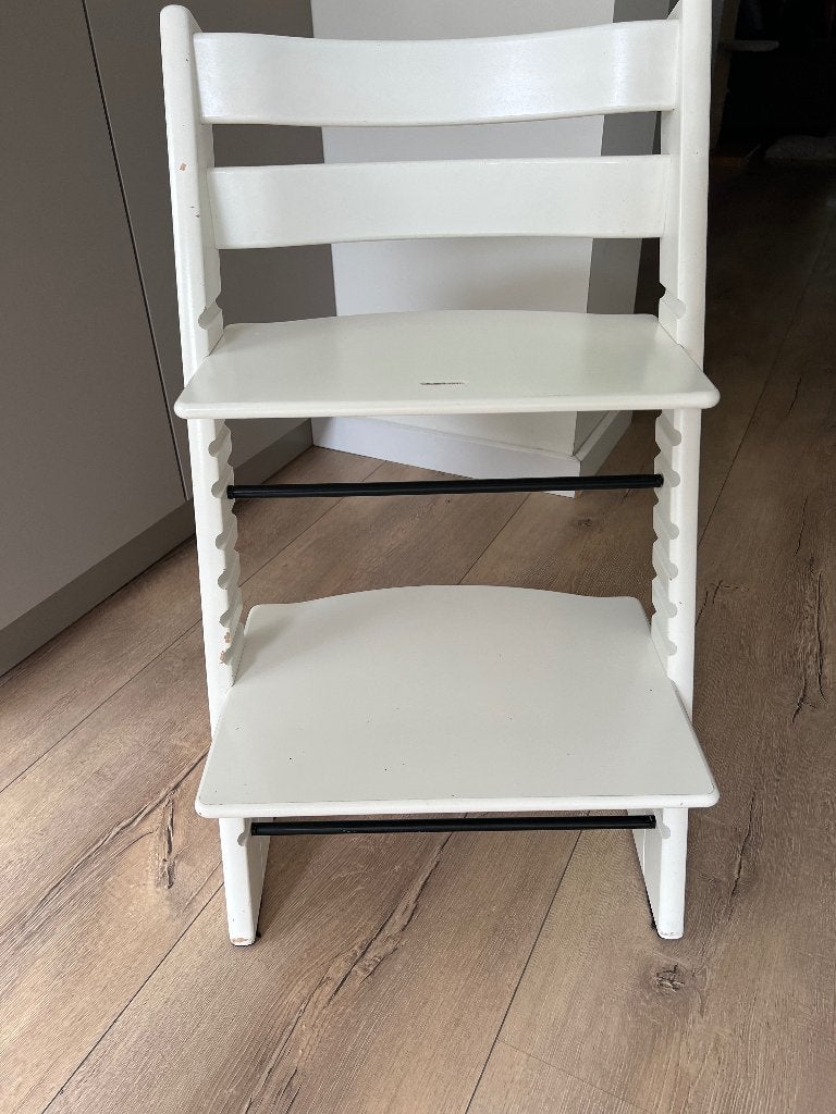 Tripp Trapp inclusief babyset en dienblad, Ophalen, Gebruikt, Meegroeistoel, Afneembaar eetblad